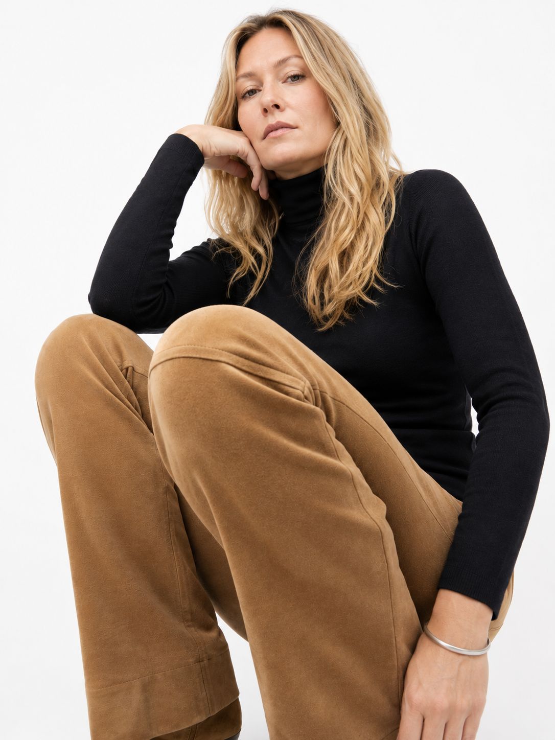 Pantalones Acampanados Gamuza